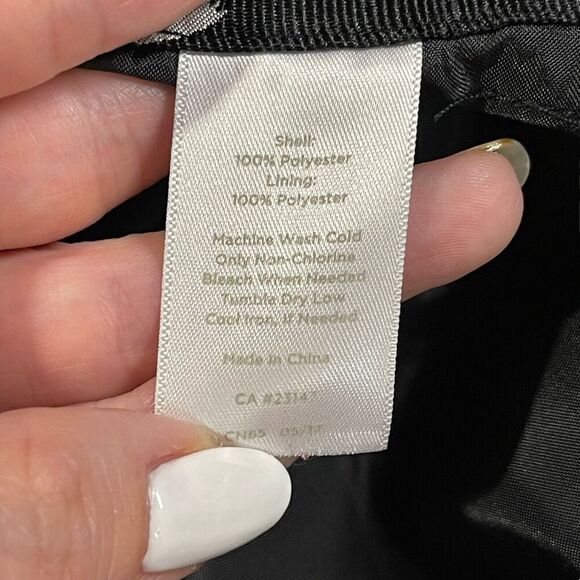 RSVP By Talbots Dress Ankle Hampshire Pants Black Swans High Waisted Size 4P - Picture 13 of 16